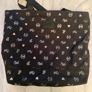 PINK Victoria's Secret Black Tote Bag NWOT